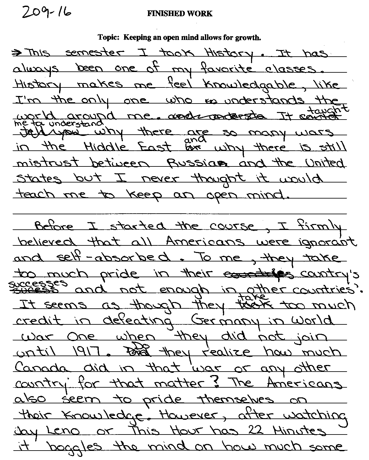 Conclusion Essay Example